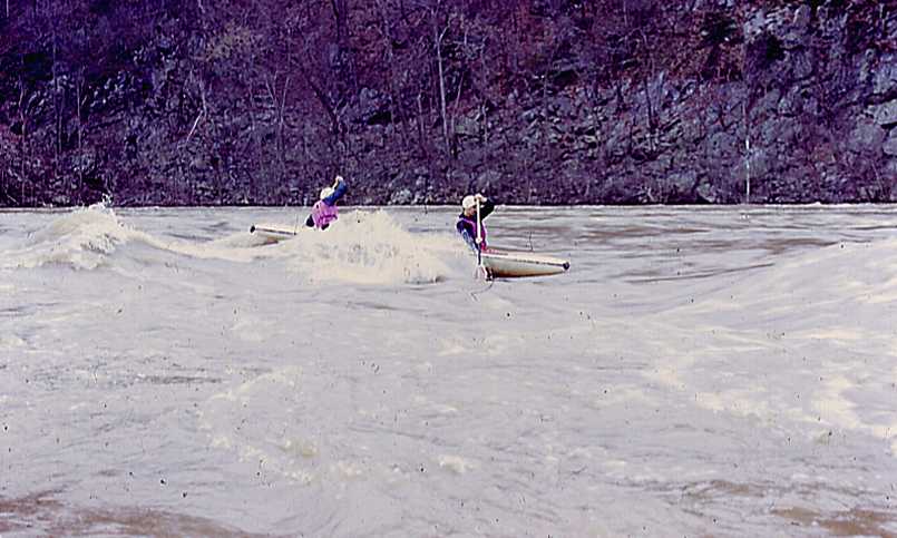 Russ Nichols and John Evans on Middle Chute Wave