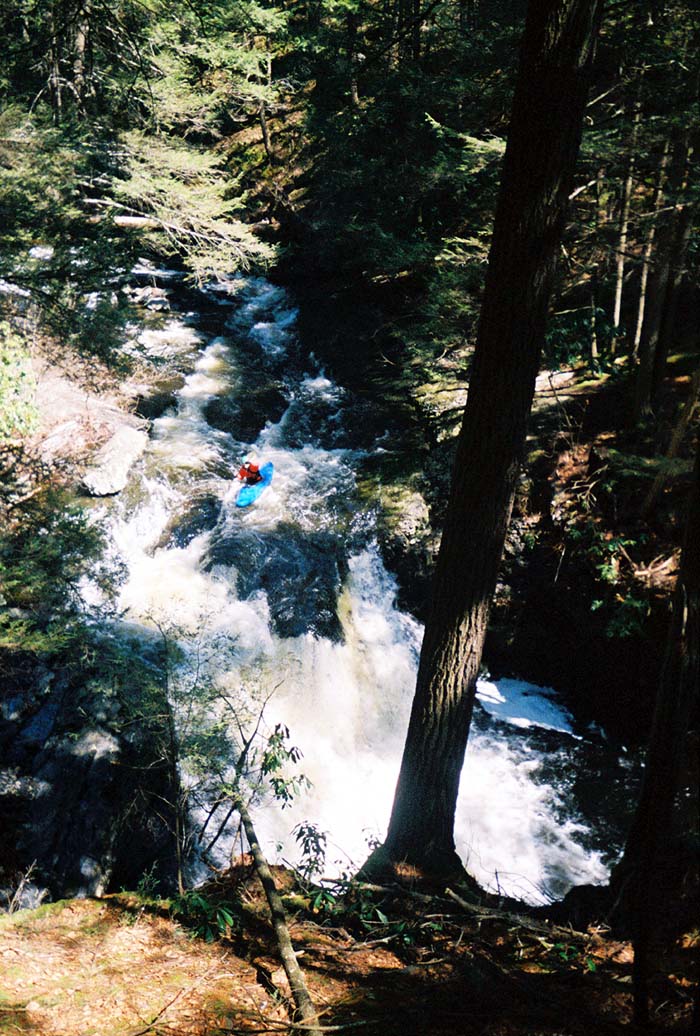 The drop below the carry