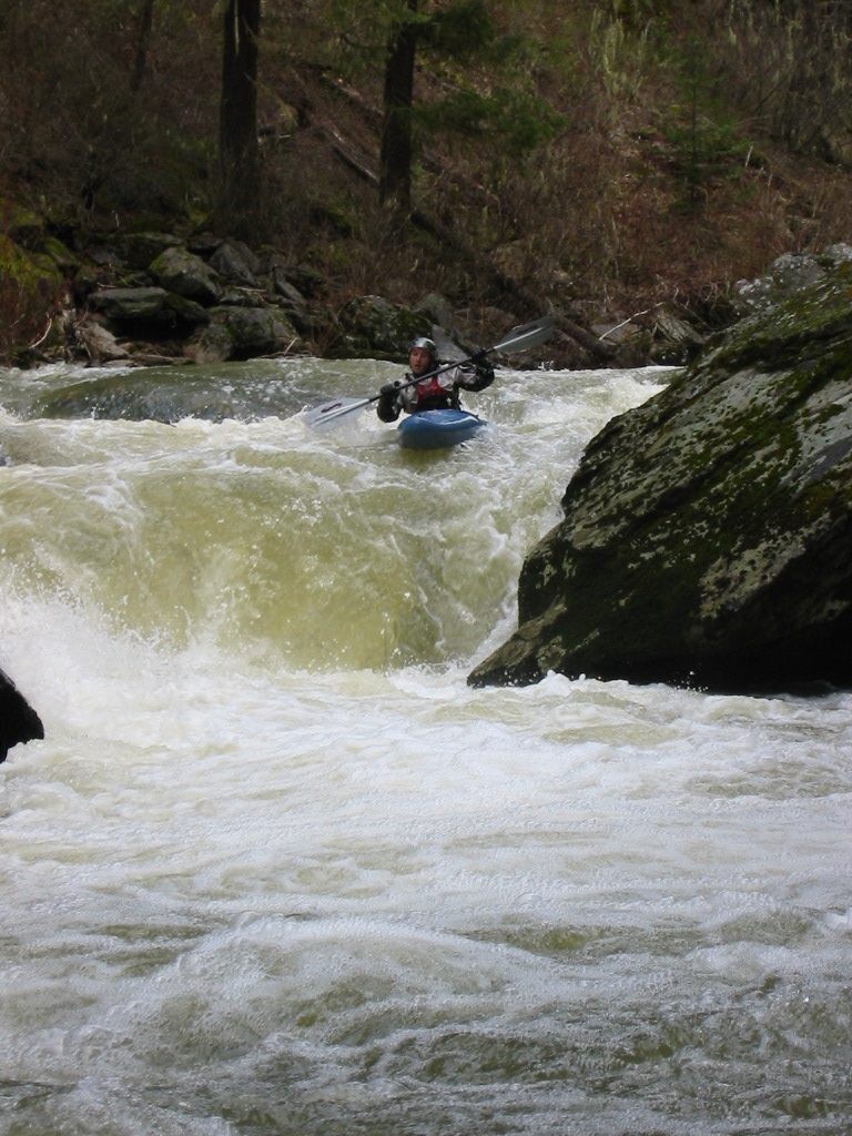Left line at the bottom of Coleman Falls