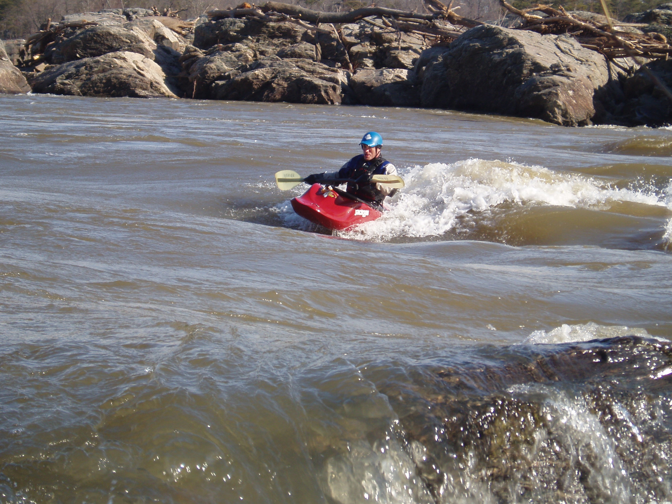 Tim surfing Upper Center Chute