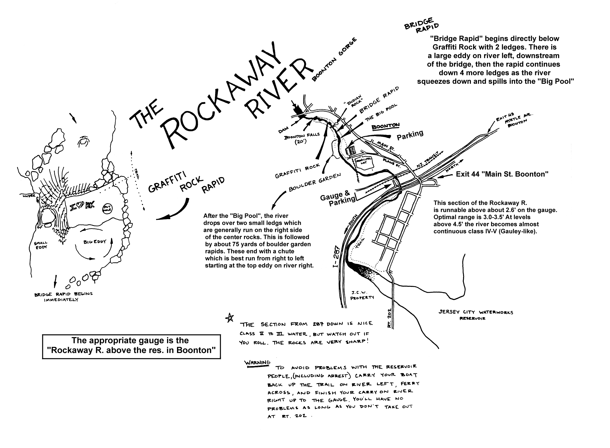 Printable Map of Boonton Gorge