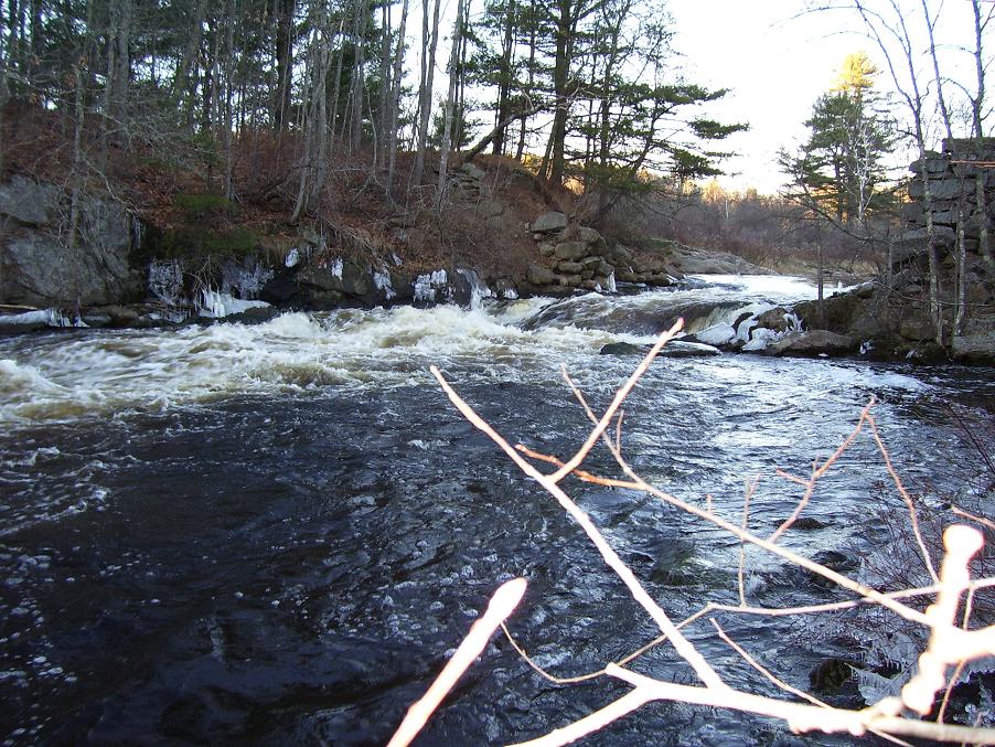 Powder Mill (?) - looking upstream