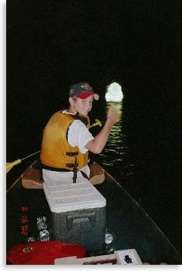 Josh Bohannon inside tunnel on Etowah