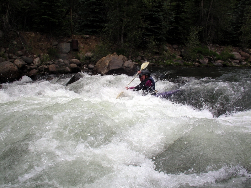 Typical rapid in the section above the pipe