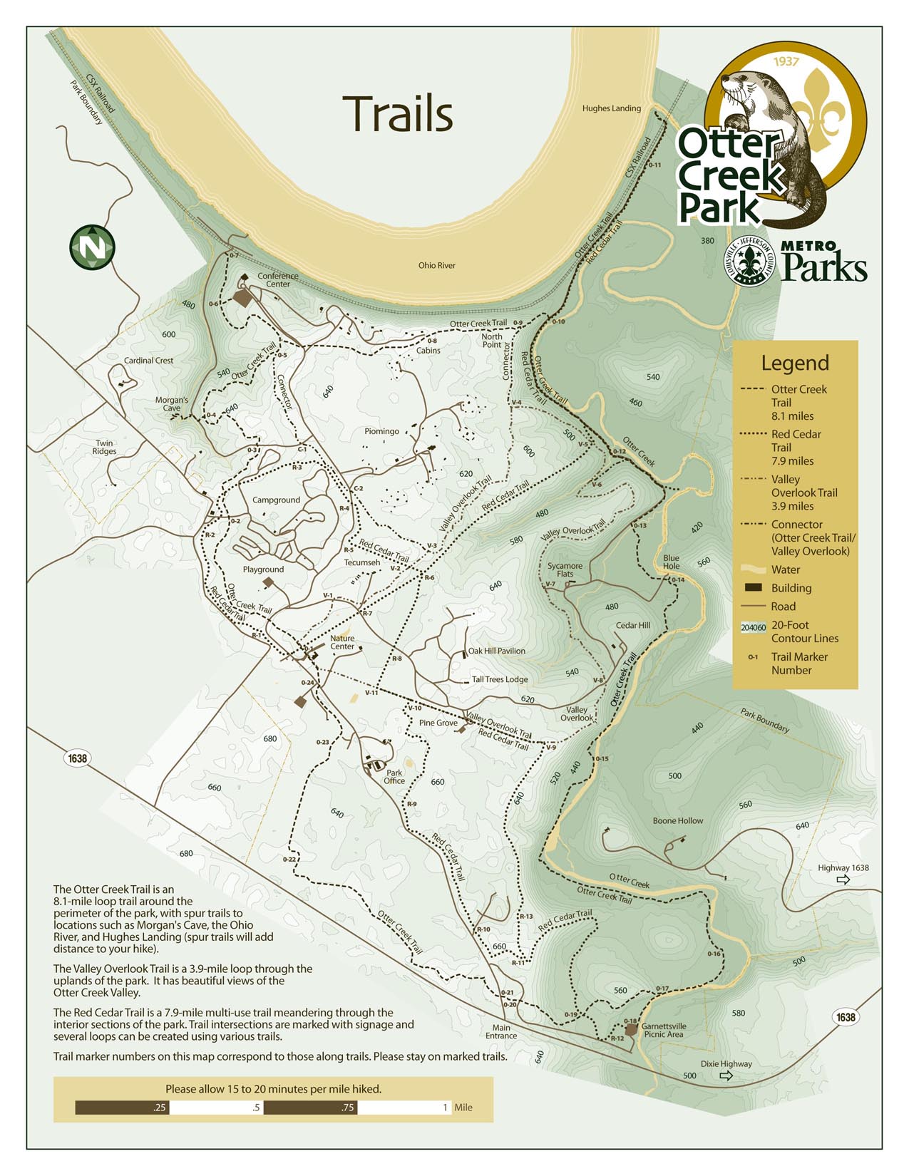 Otter Creek Trail Map