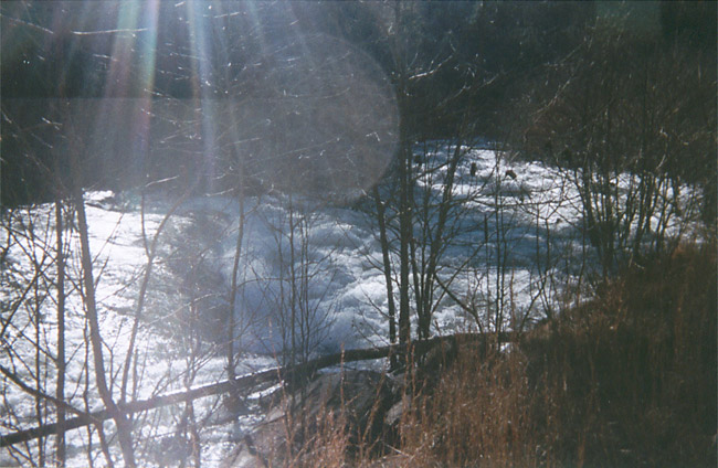 Rapids directly below 10' drop