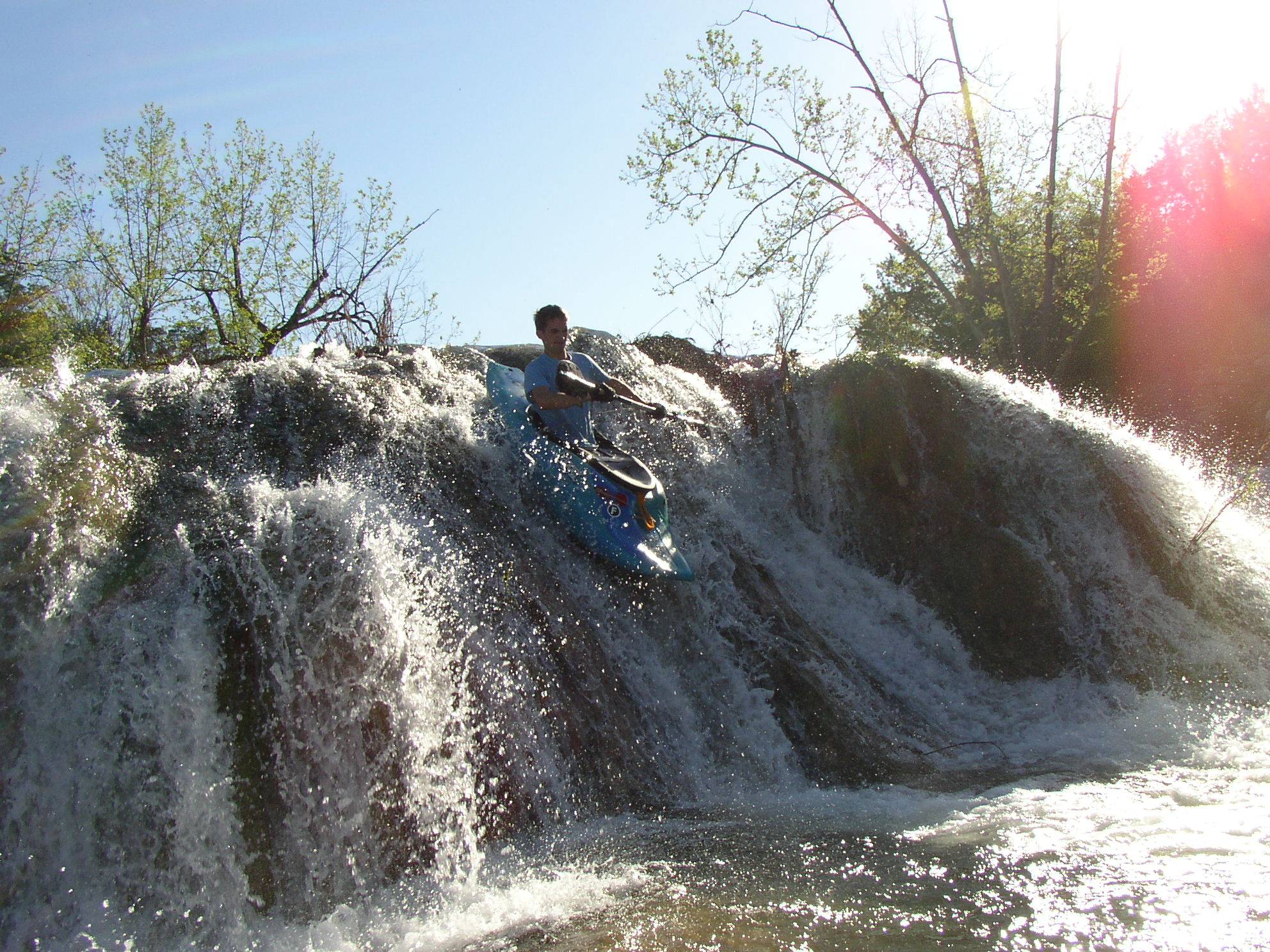 Bridal Veil Falls Above Turner Falls on Honey Creek