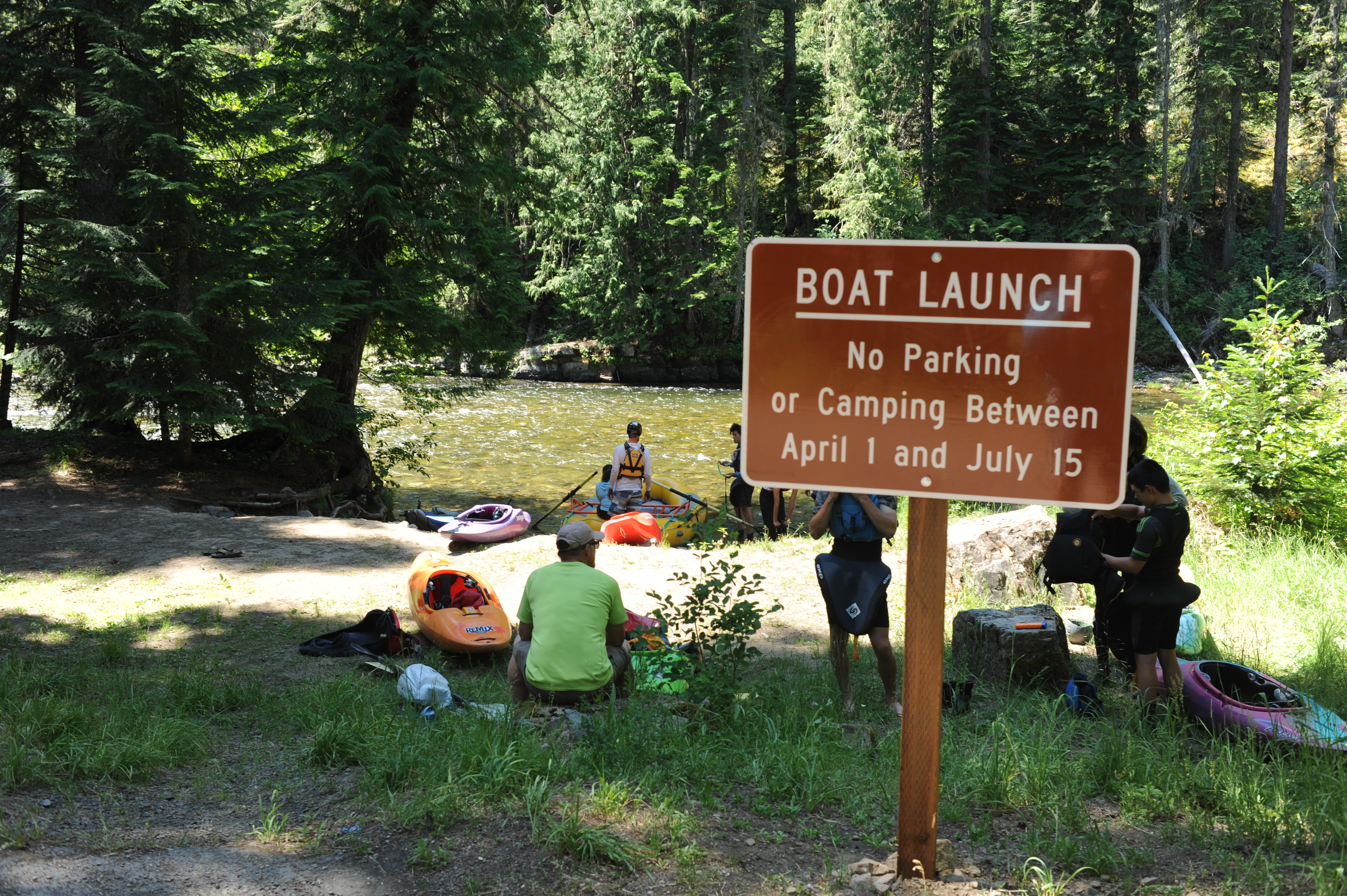 Conrad Crossing Campground, take-out