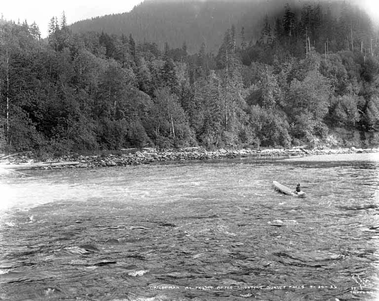 Al Fausett below Sunset Falls