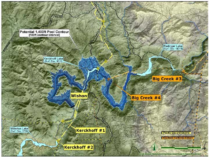 San Joaquin proposed reservoir: mile 286