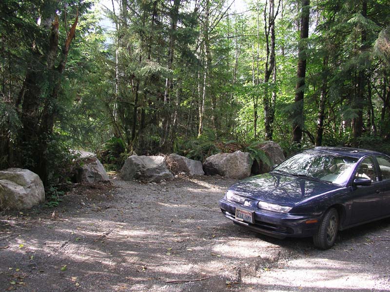 Russian Butte View parking, after