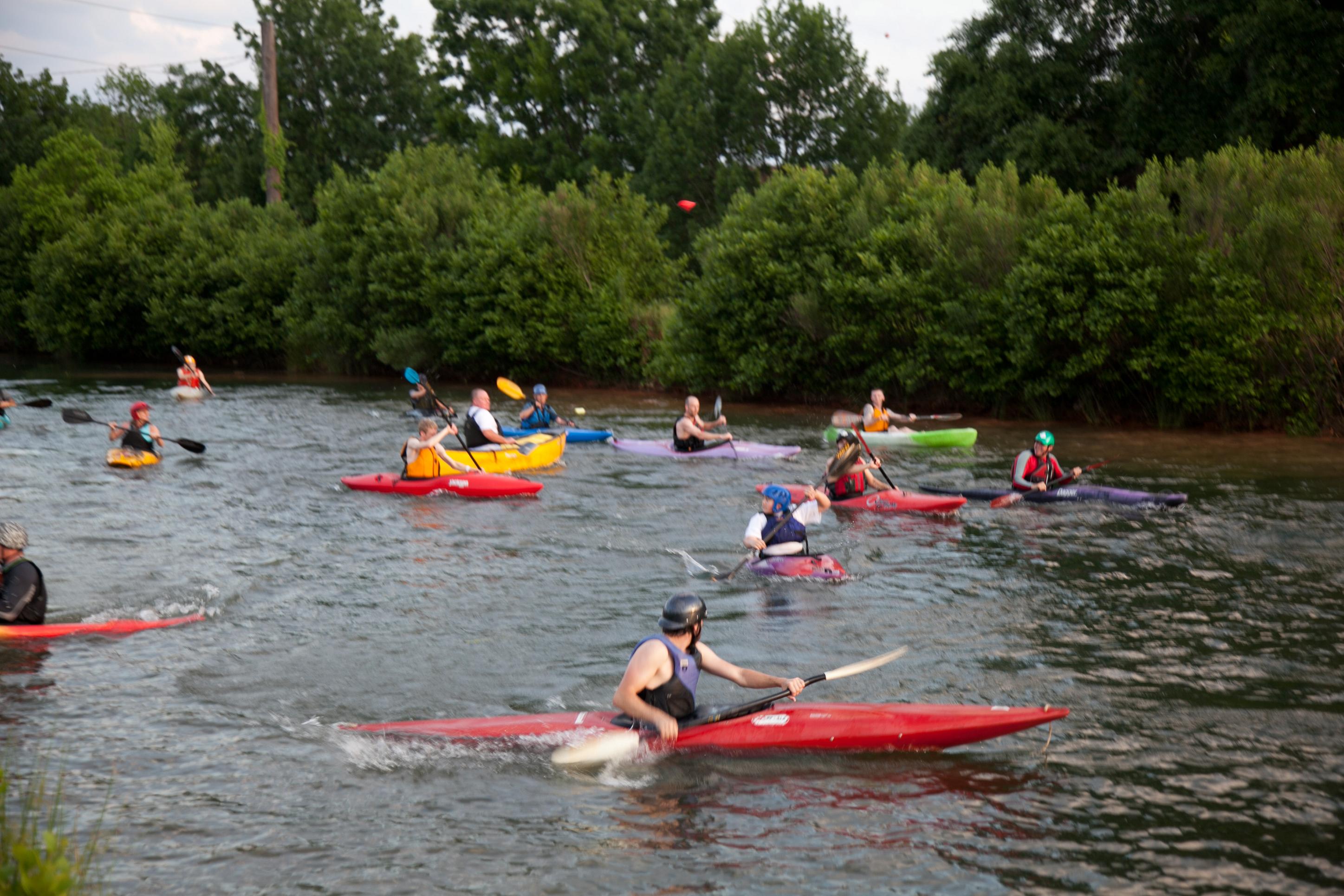Kayak Football at 13th Street.