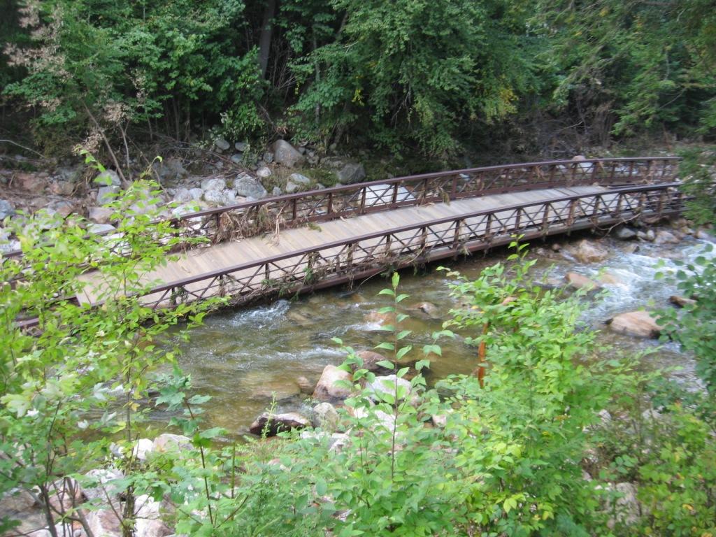 Bike bridge displaced