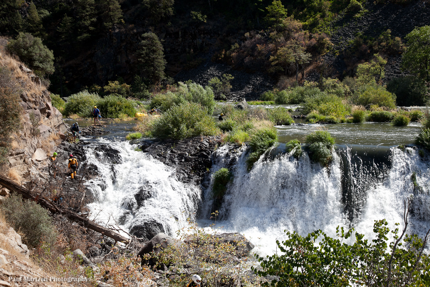 Pit Falls, right side portage & scouting route