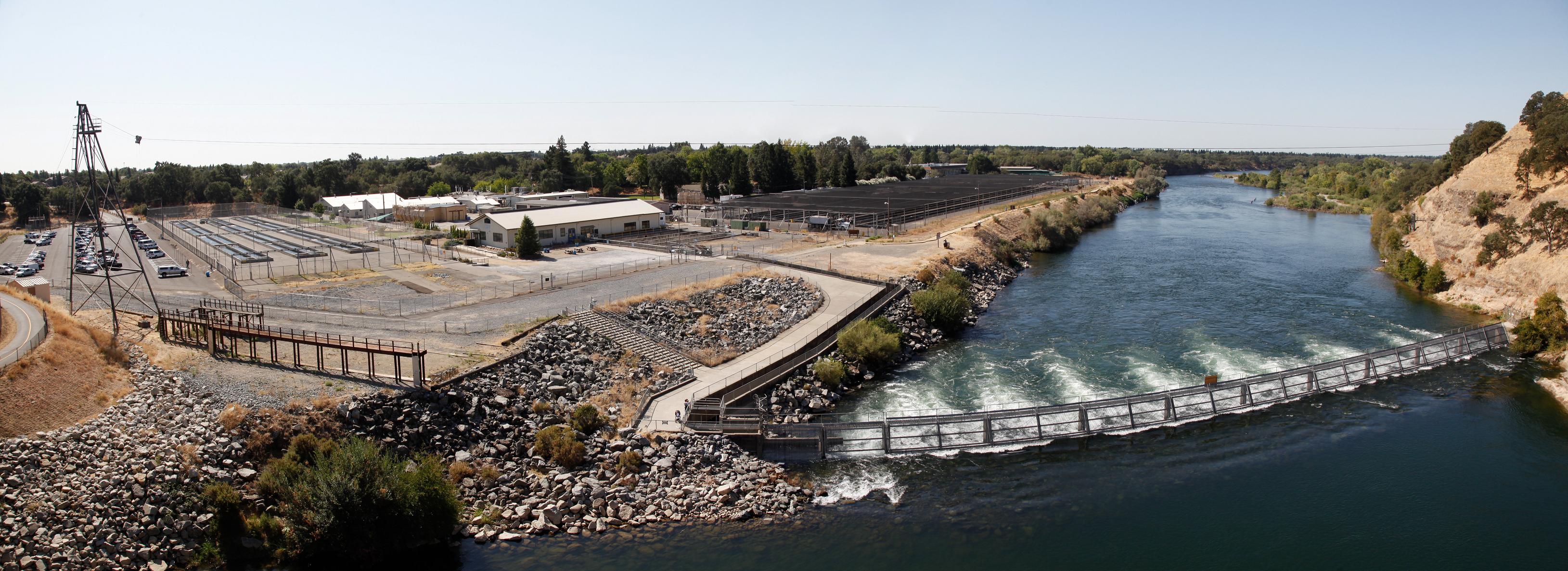 Fish Barrier and Hatchery Pano