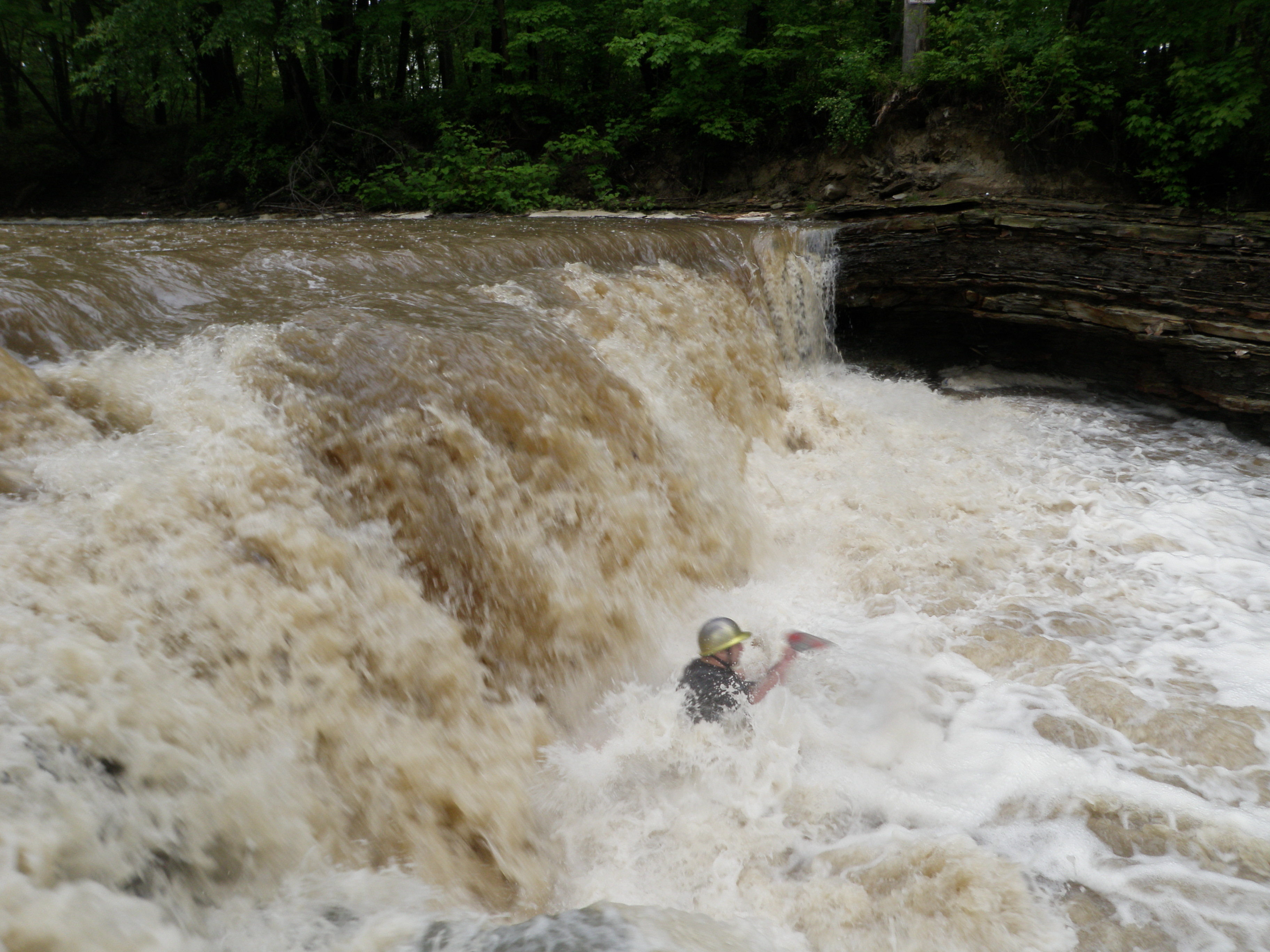 Golf Club Falls. 11.93 square mile drainage...Epitome of micro creeking.