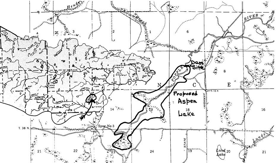 Proposed site for Aspen Dam