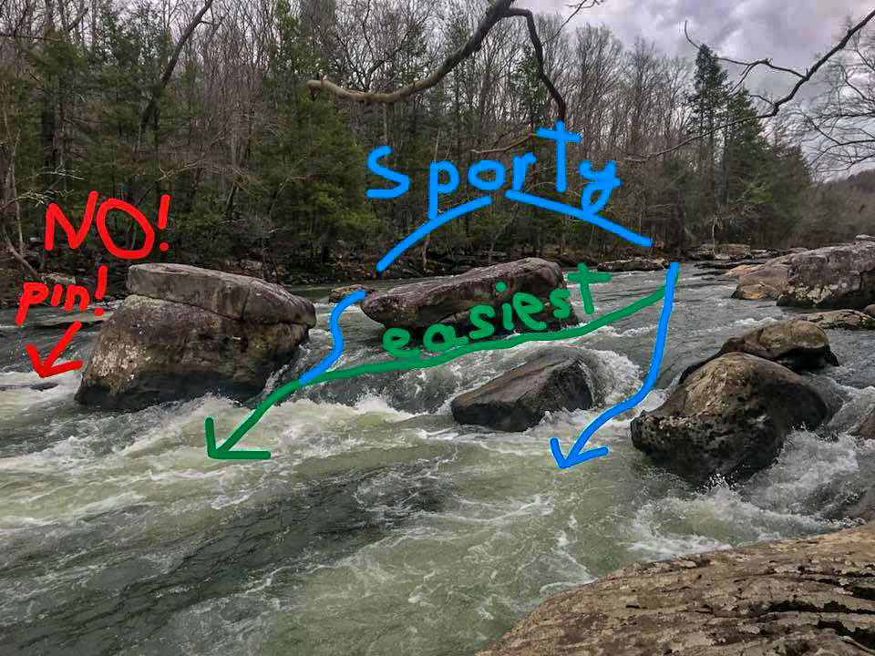 Routes at the pinning hazard