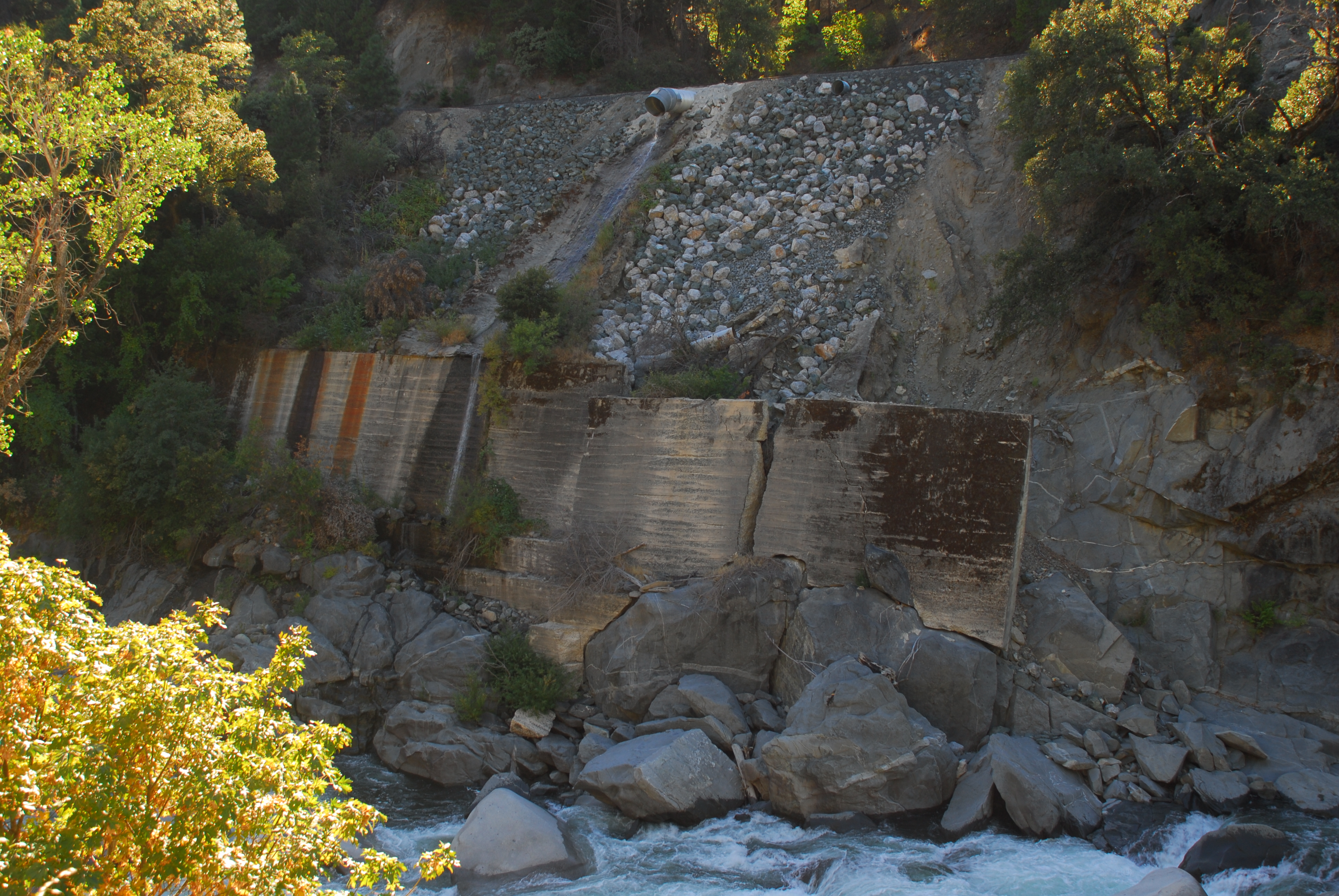 Railroad Retaining Wall