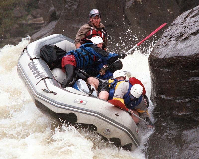 Out of "The Room of Doom" at Pillow Rock Rapids