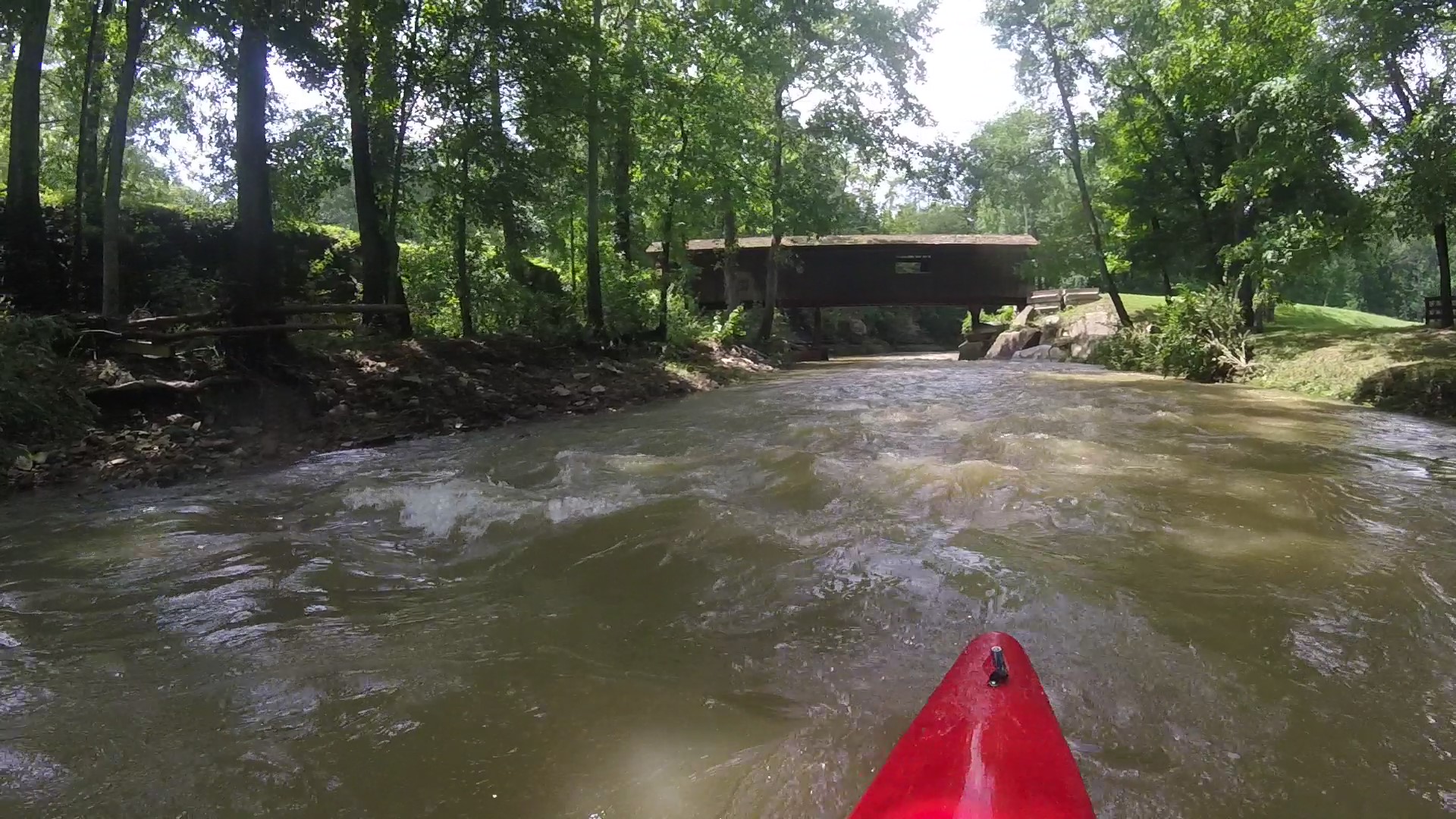 Covered Bridge entrance to "The Flume"