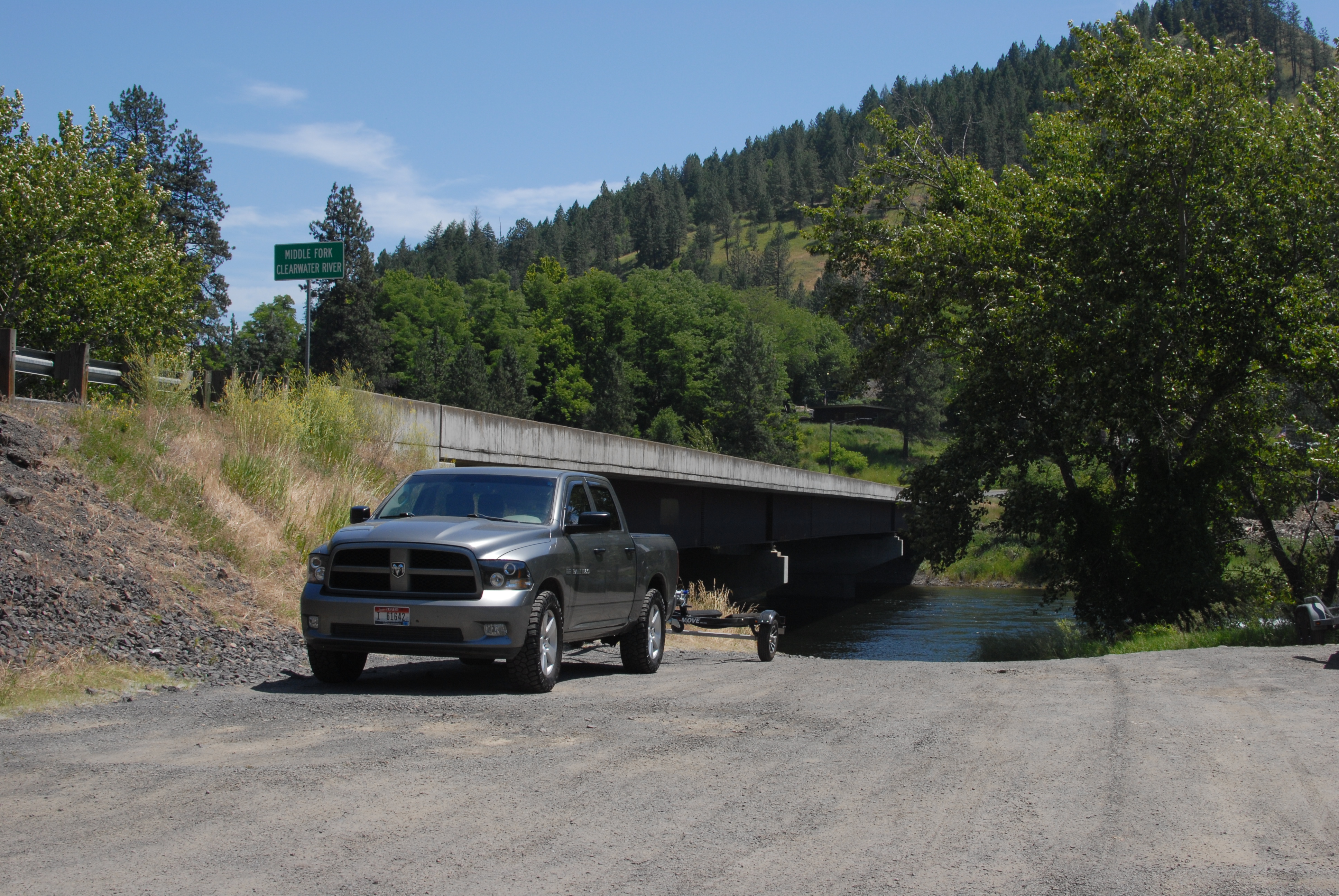 Kooskia Bridge Boat Ramp Take Out