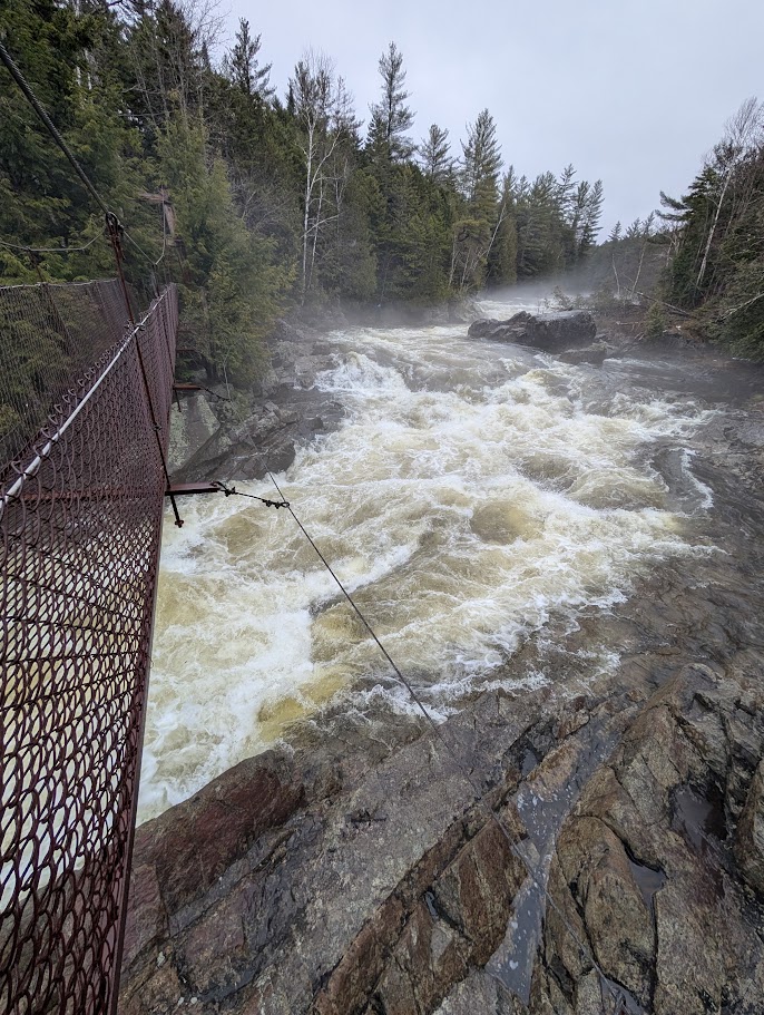 Millers Falls with the final hole under the bridge