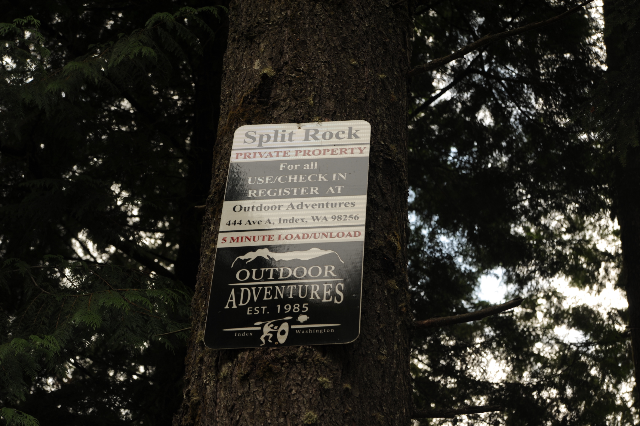 Split Rock Private Property Sign