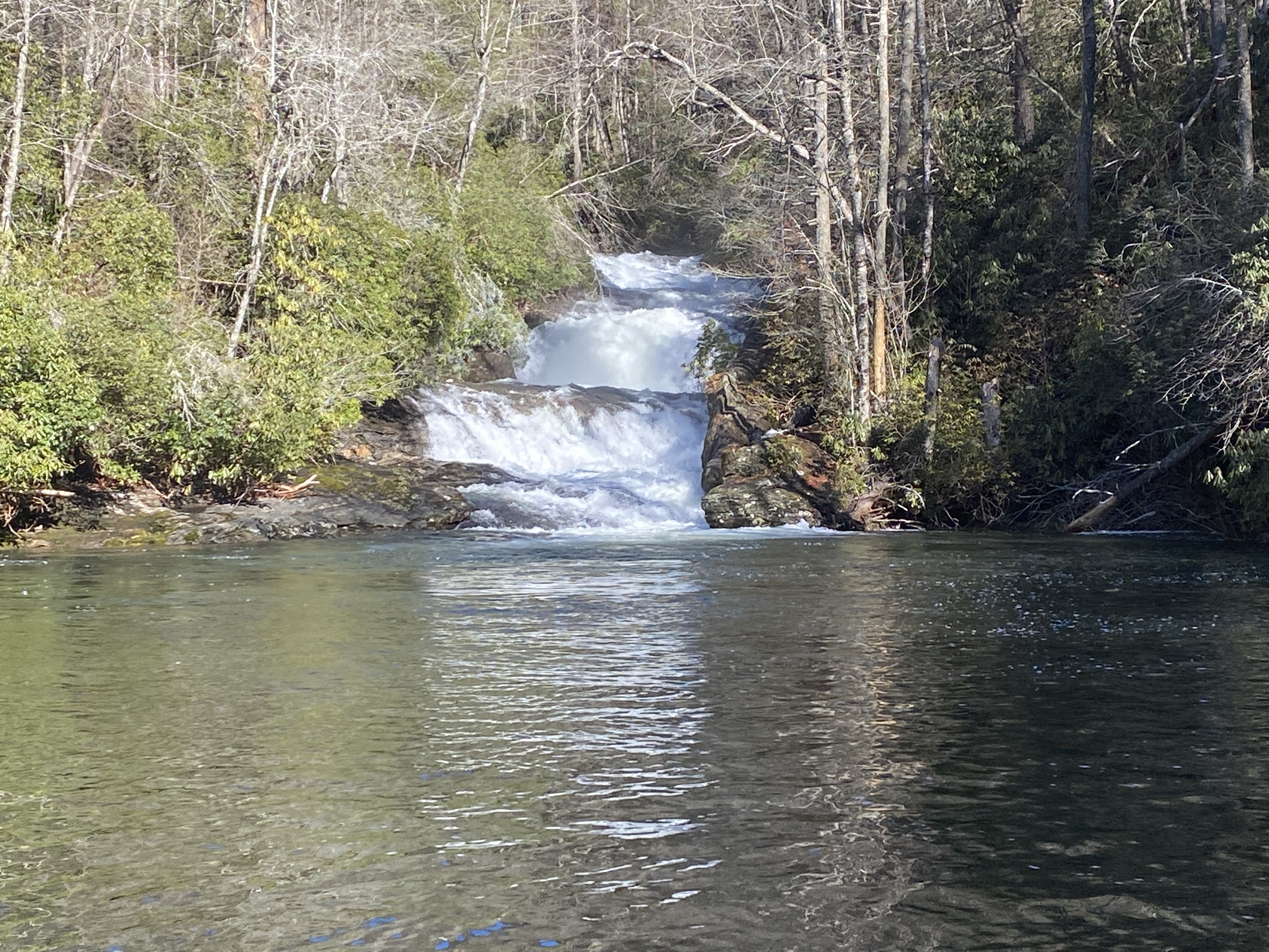Shallow Boof on 55 MPH Falls