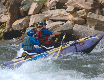 Shredding the falls