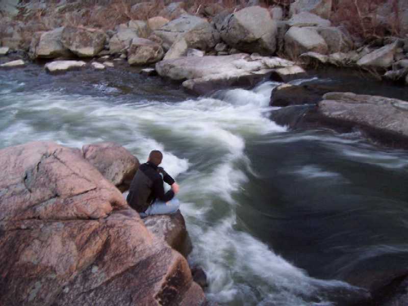 Clint Relaxing at Big Drop