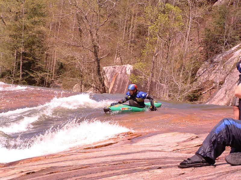(MN) 1 of 3 Greg about to hand paddle Oceana