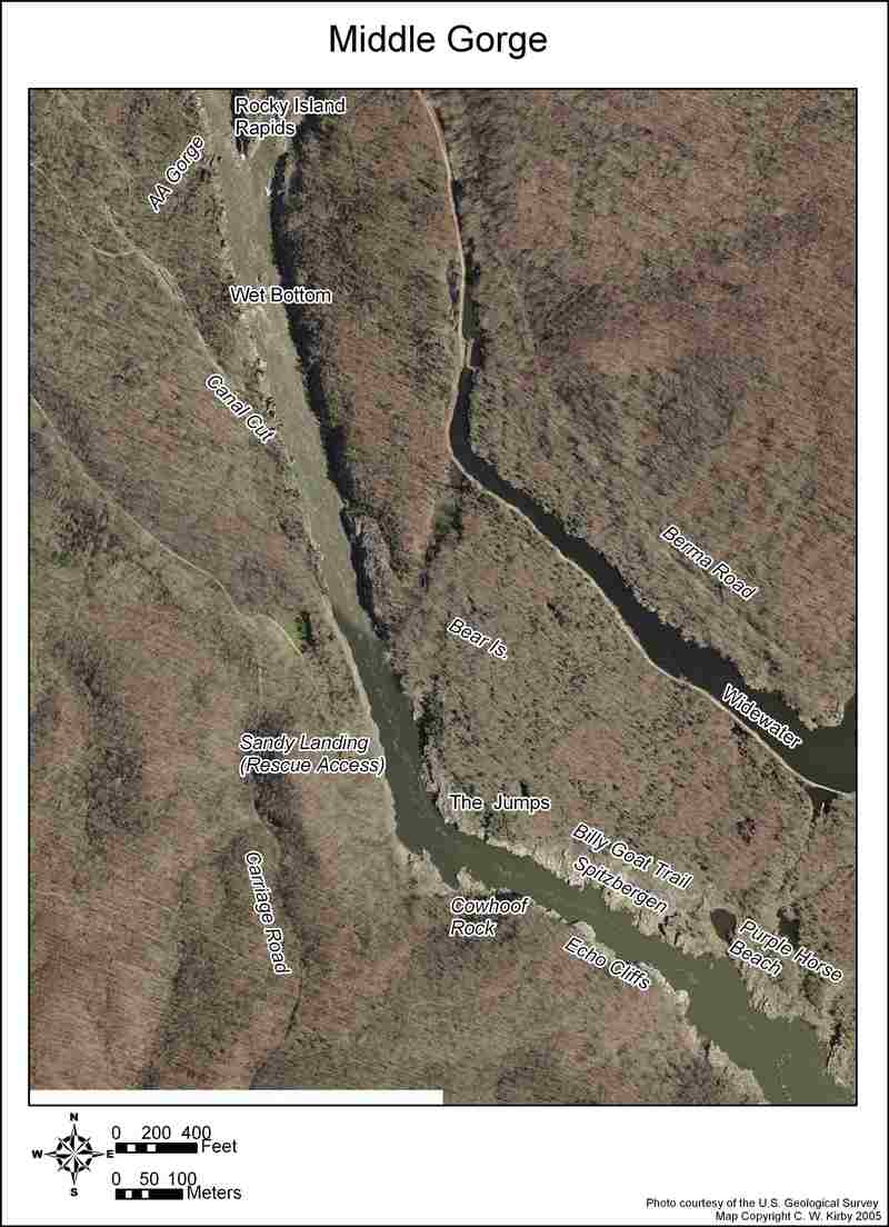 Potomac Gorge Map - Middle Gorge (large file)