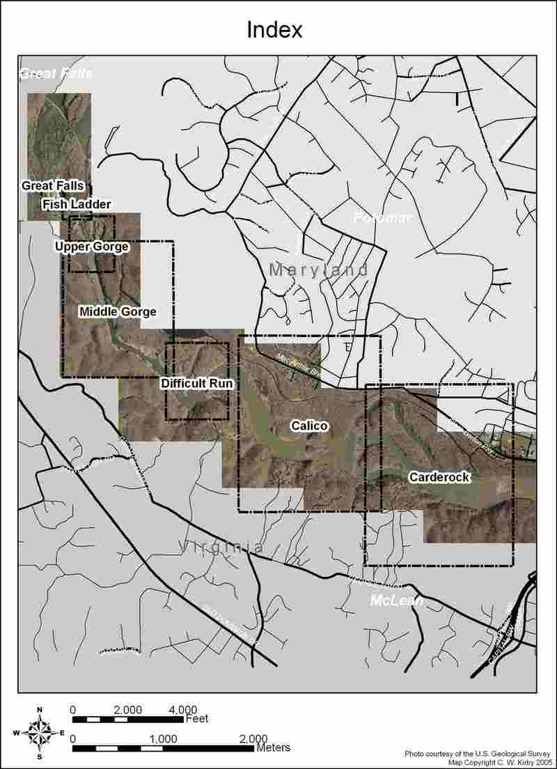 Potomac Gorge Map - Index (large file)