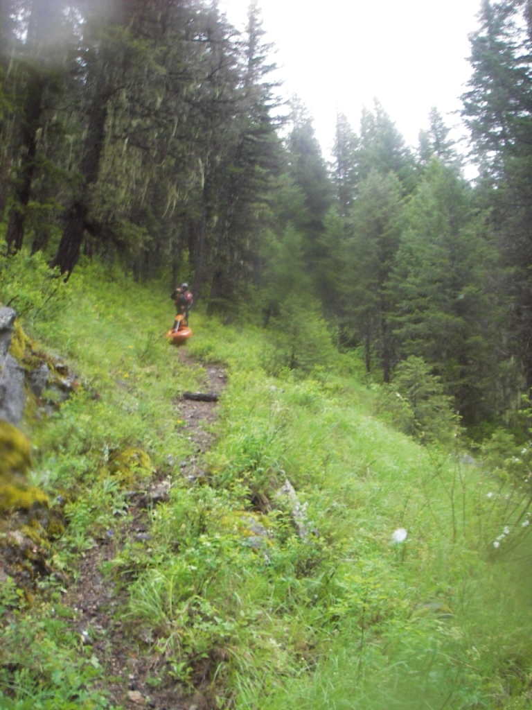 the hike out...