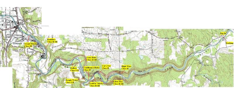map of Cattaraugus Creek