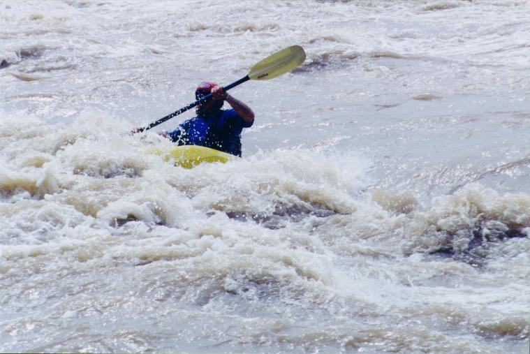 Surfing "18' Wave" at Hidalgo