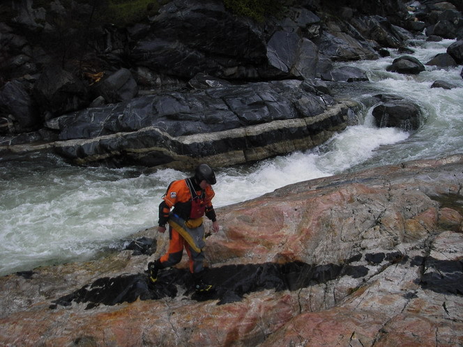The first rapid above the put-in