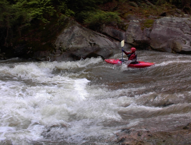 Russel D halfway down first rapid
