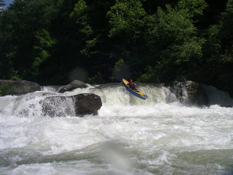 OC1 mid-air at Bear Creek Falls