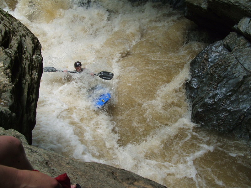 Kevin running Muddy Gorge