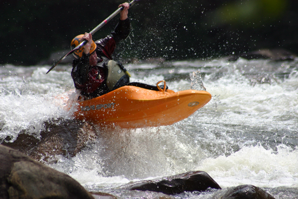 BTC boofing Double Suck on  Ocoee River