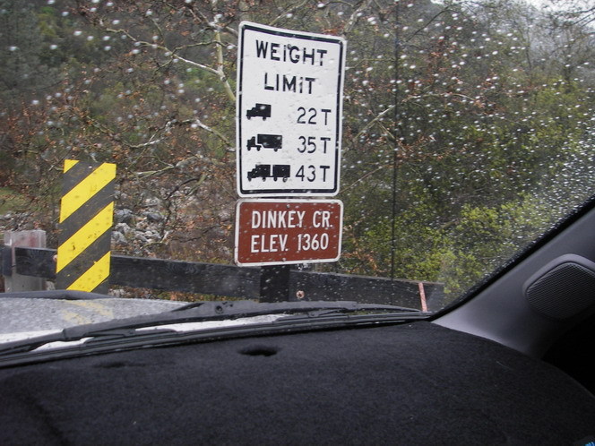 Dinkey Sign in Balch Camp