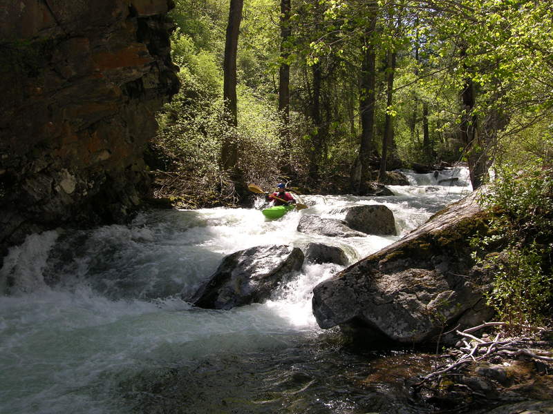 Entrance to the lower drops 