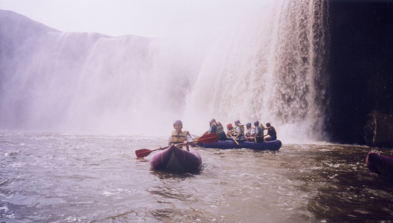 Dave at the bottom of the falls