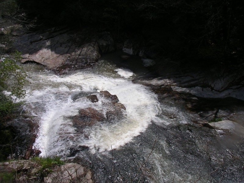 Slide Below Log Jam From Above.