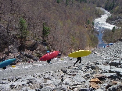 Ball Mountain Dam portage