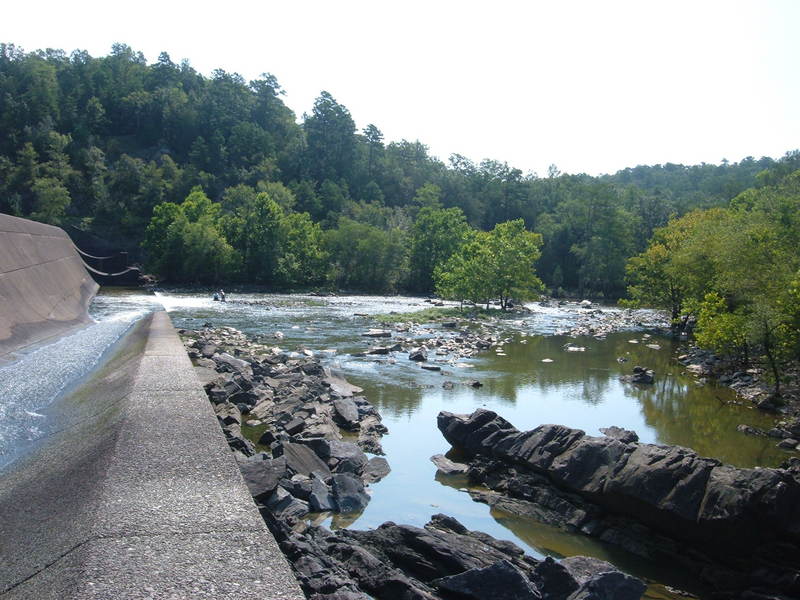 Reg dam looking down stream