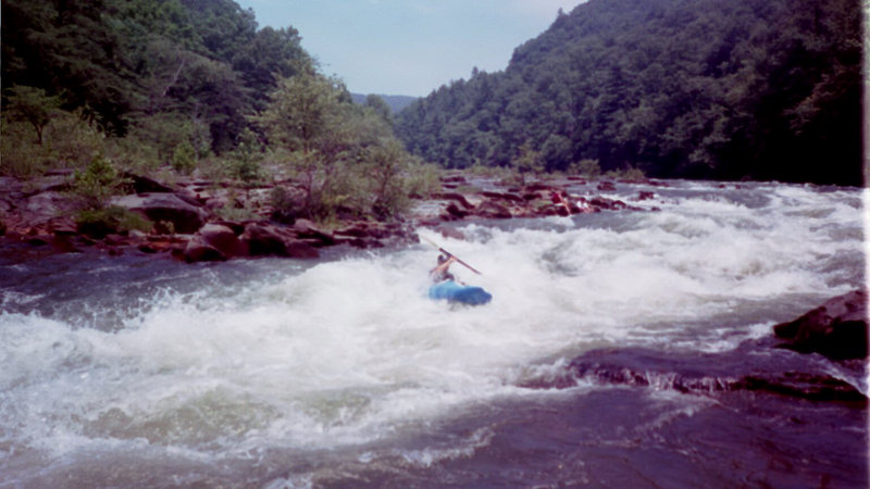 Jeremy Perry at Table Saw Rapid, Middle Ocoee River