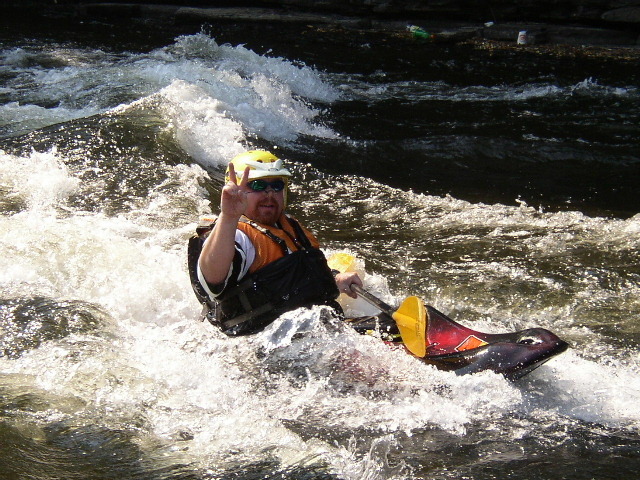 Testing out his new Big EZ